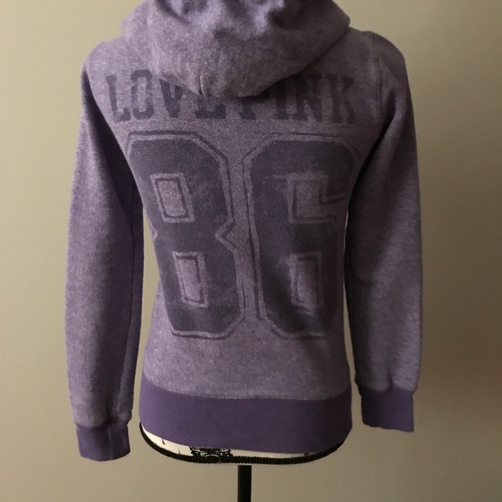 PINK Hoodie size Small Purple